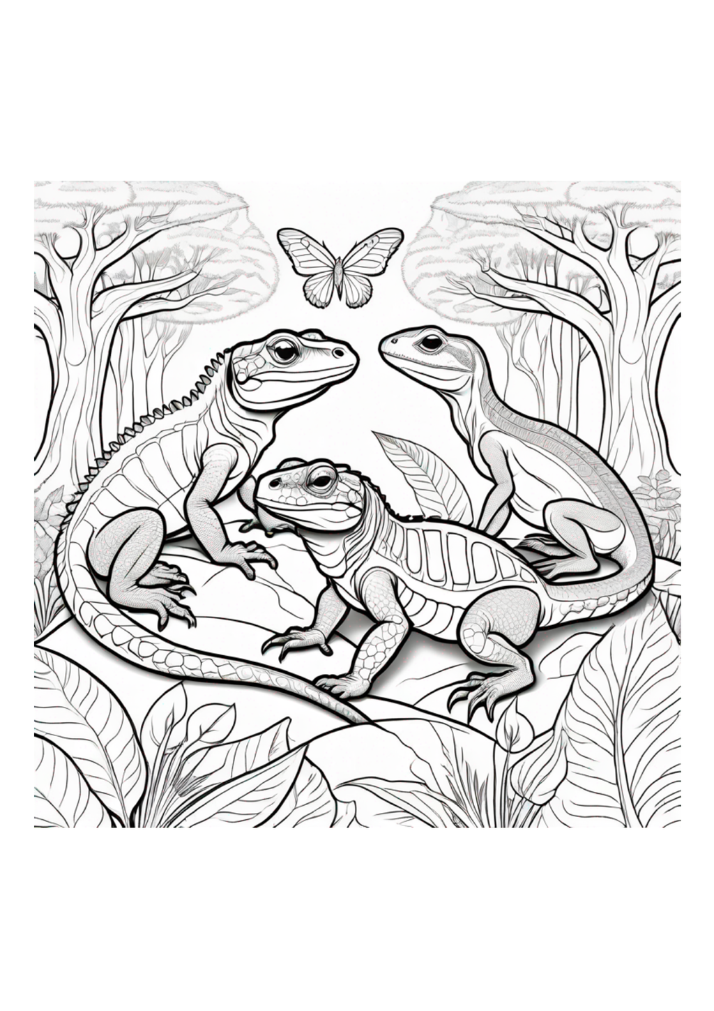 Reptiles - Colorbook - Paperback