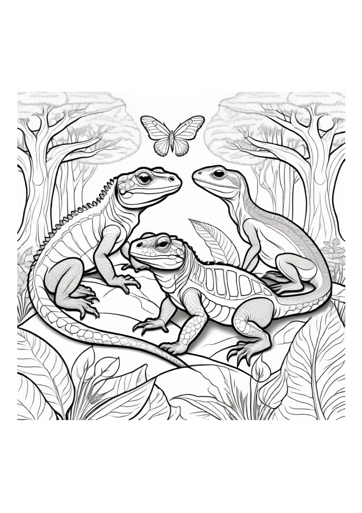 Reptiles - Colorbook - Paperback