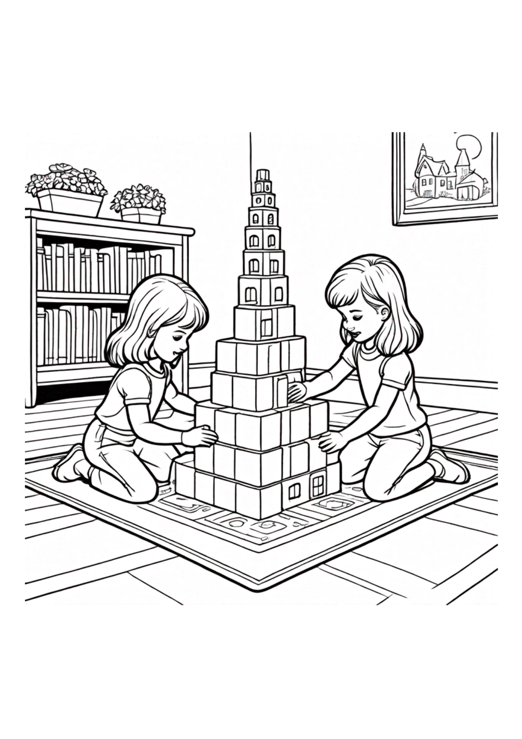 Sisters Coloring Book: A Celebration of Sisterhood and Family (40 Pages) Paperback