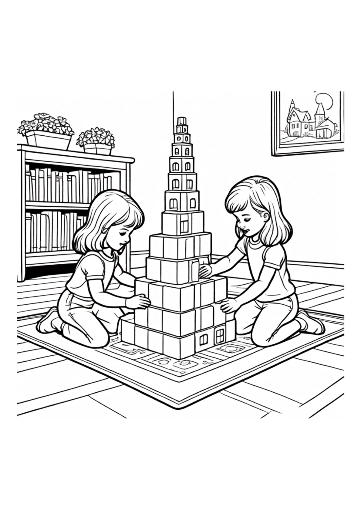 Sisters Coloring Book: A Celebration of Sisterhood and Family (40 Pages) Paperback