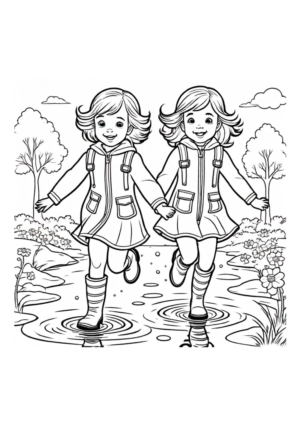 Sisters Coloring Book: A Celebration of Sisterhood and Family (40 Pages) Paperback