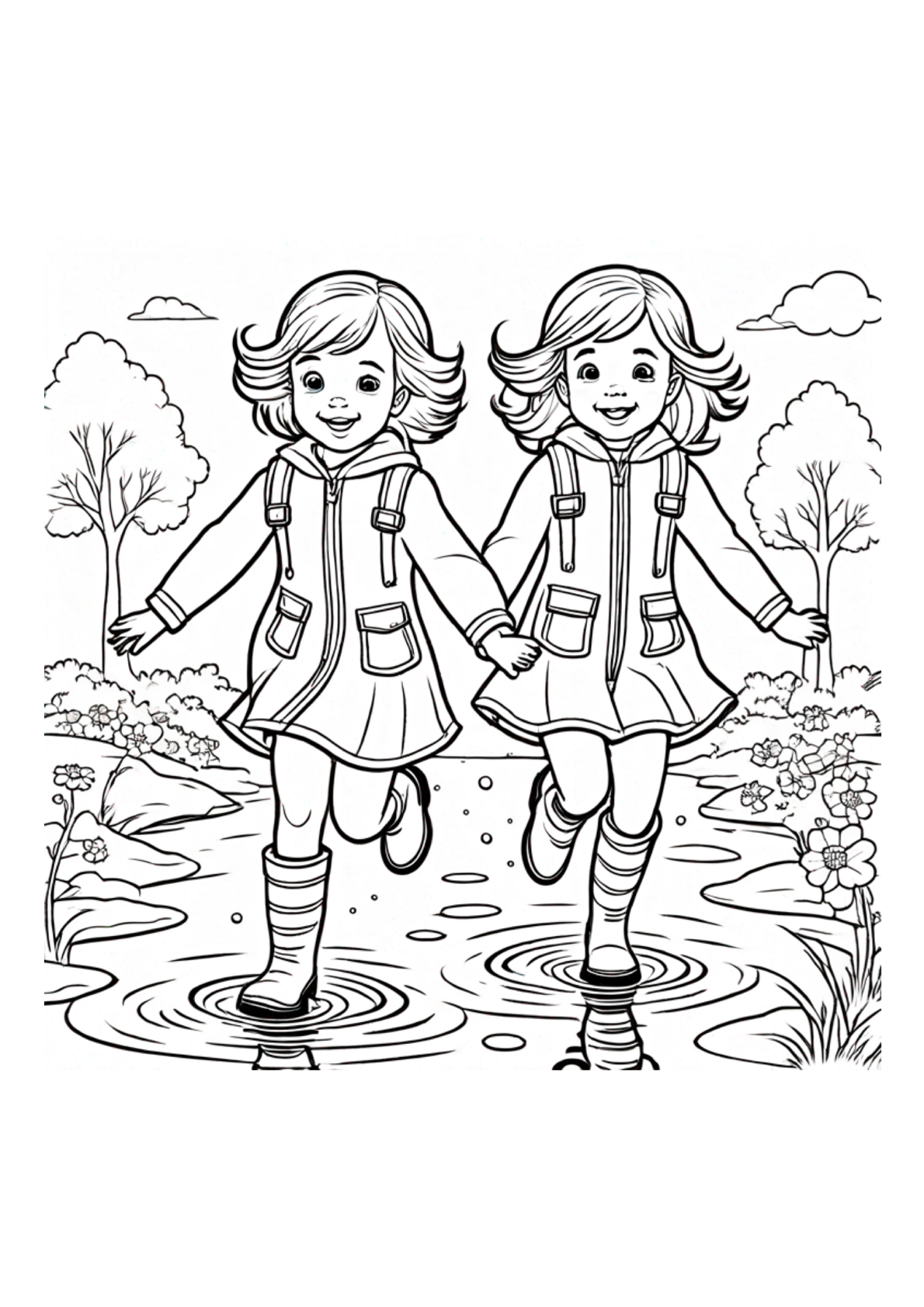 Sisters Coloring Book: A Celebration of Sisterhood and Family (40 Pages) Paperback