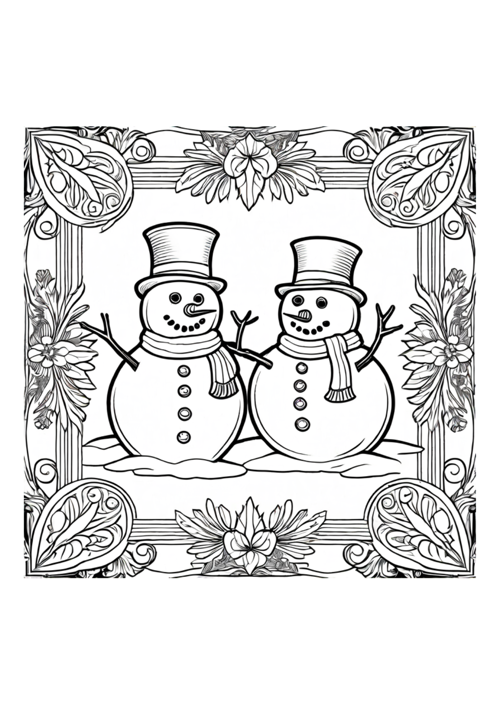 Snowmen - Colorbook - Paperback