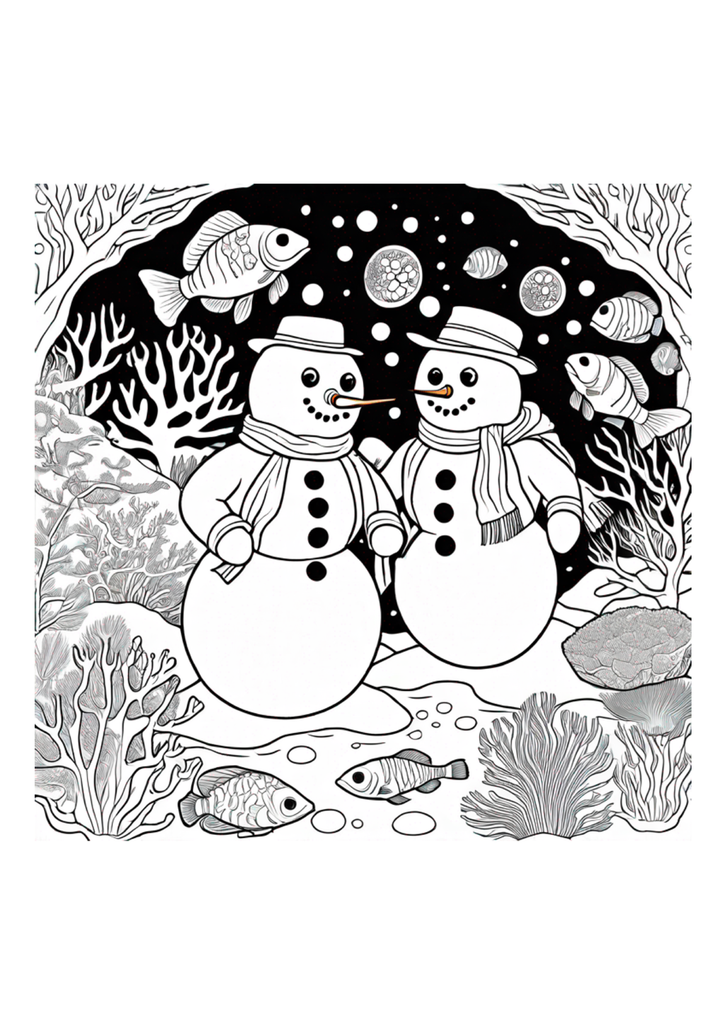 Snowmen - Colorbook - Paperback