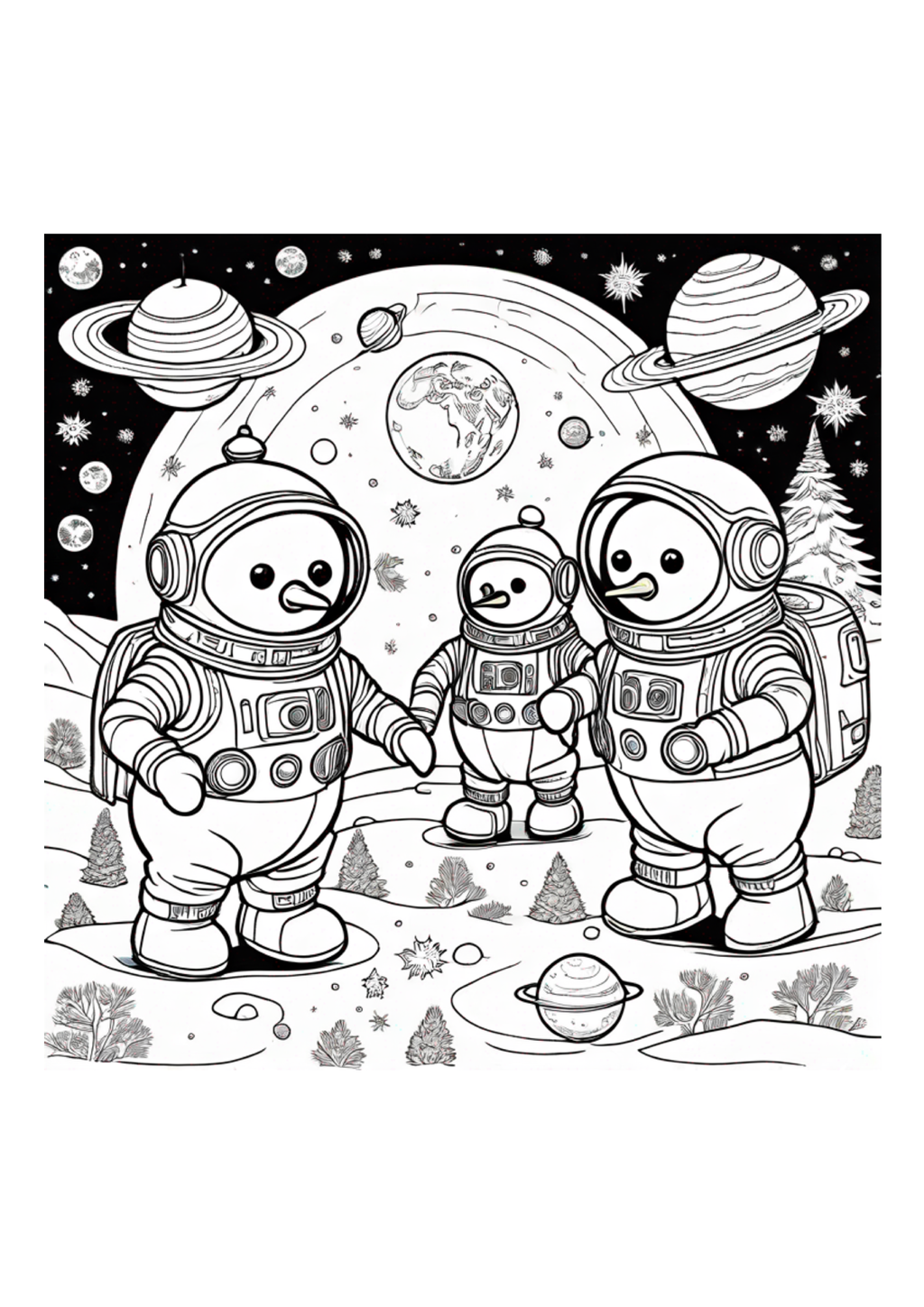 Snowmen - Colorbook - Paperback