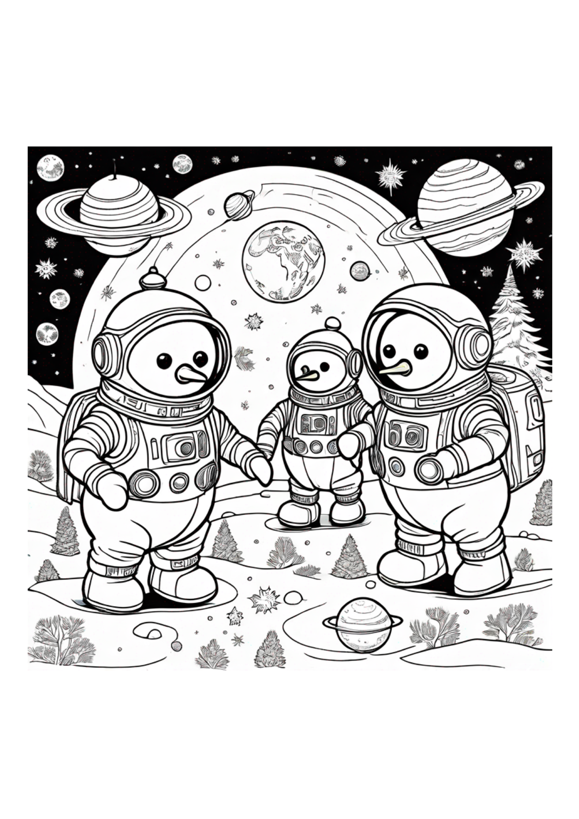 Snowmen - Colorbook - Paperback