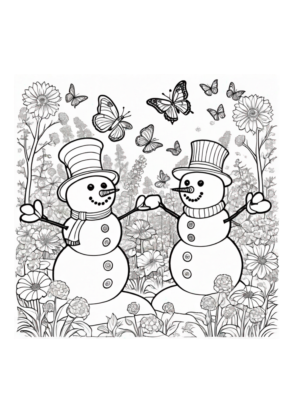 Snowmen - Colorbook - Paperback