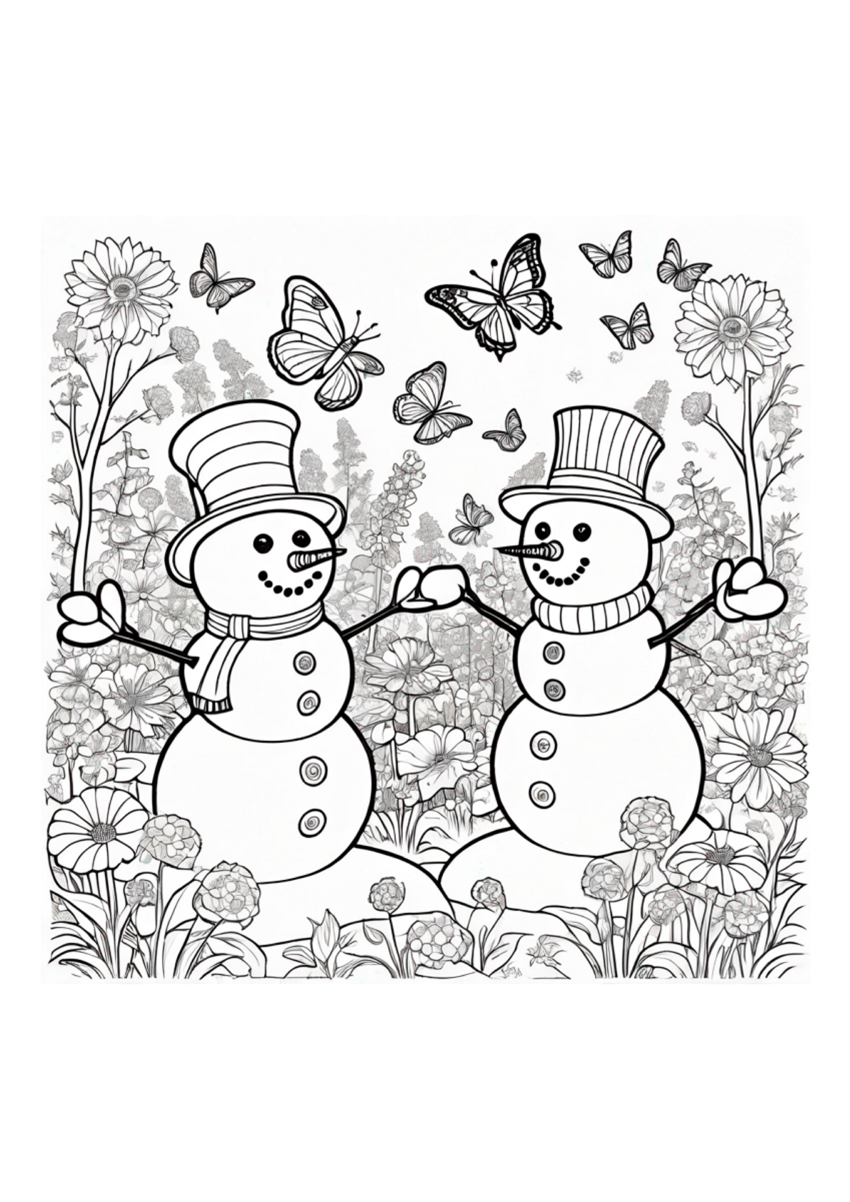 Snowmen - Colorbook - Paperback