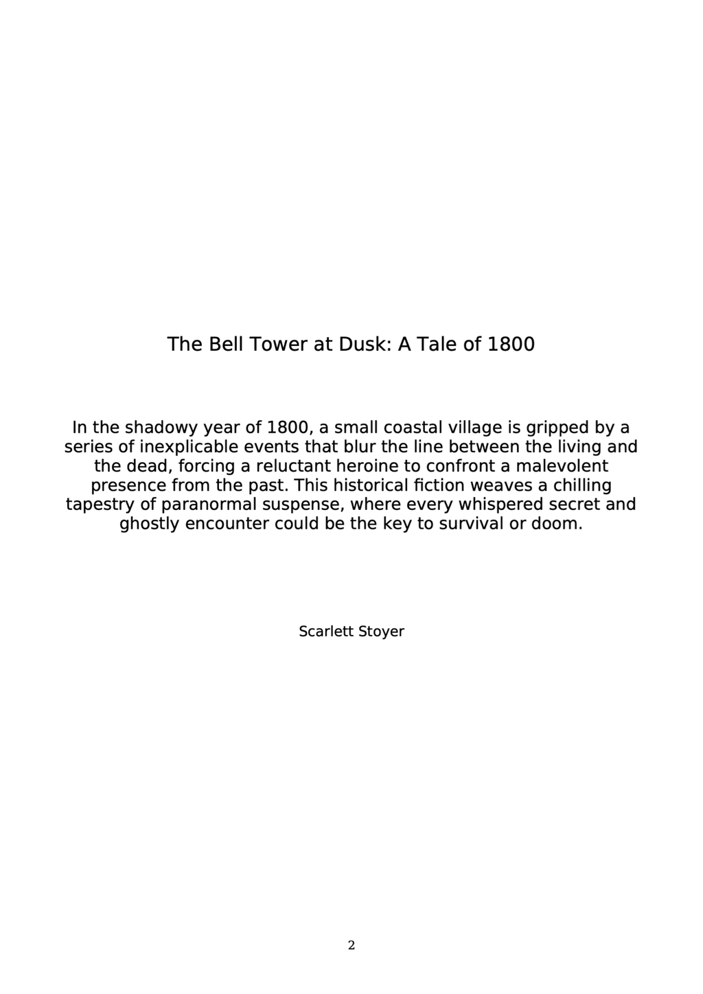 The Bell Tower at Dusk - Paperback
