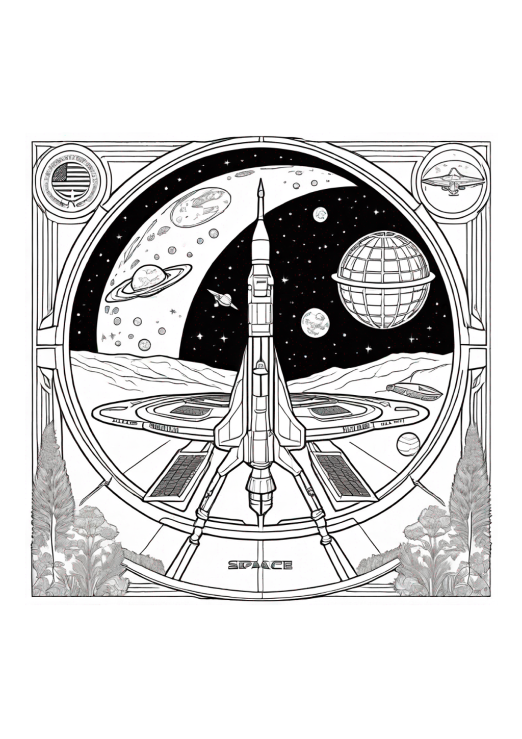 US Space Force -Colorbook - Paperback