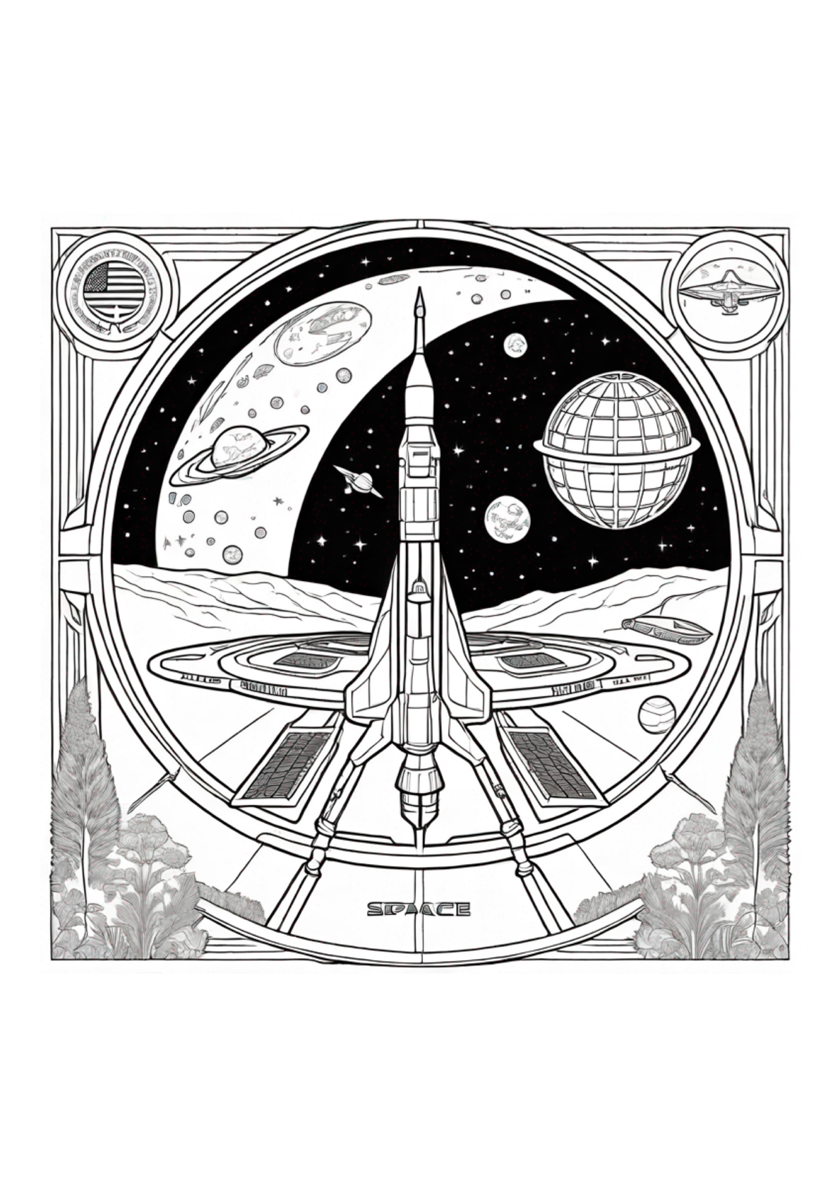 US Space Force -Colorbook - Paperback