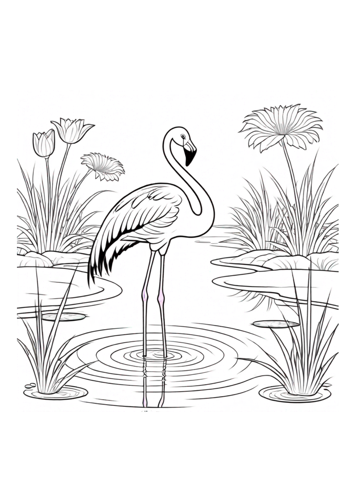 Variety of Birds Coloring Book: Beautiful Birds and Nature (40 Pages) Paperback