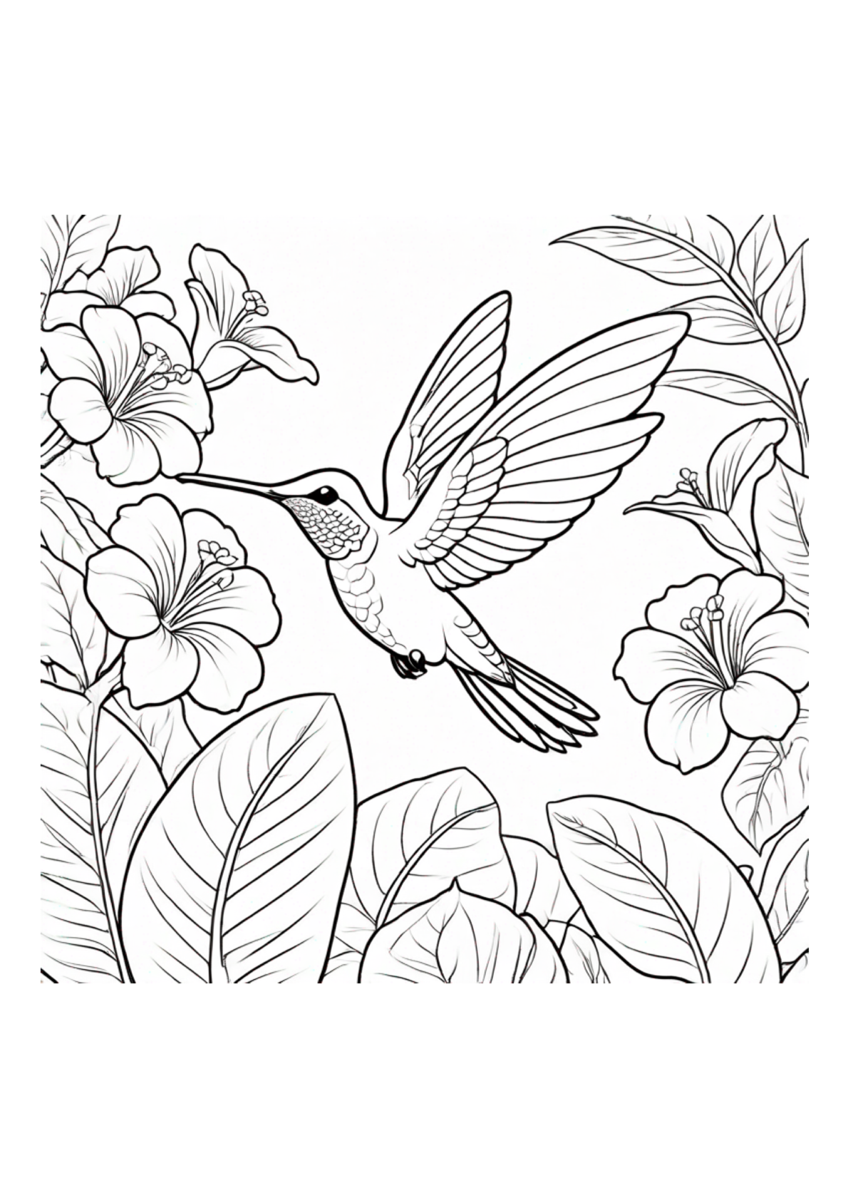 Variety of Birds Coloring Book: Beautiful Birds and Nature (40 Pages) Paperback