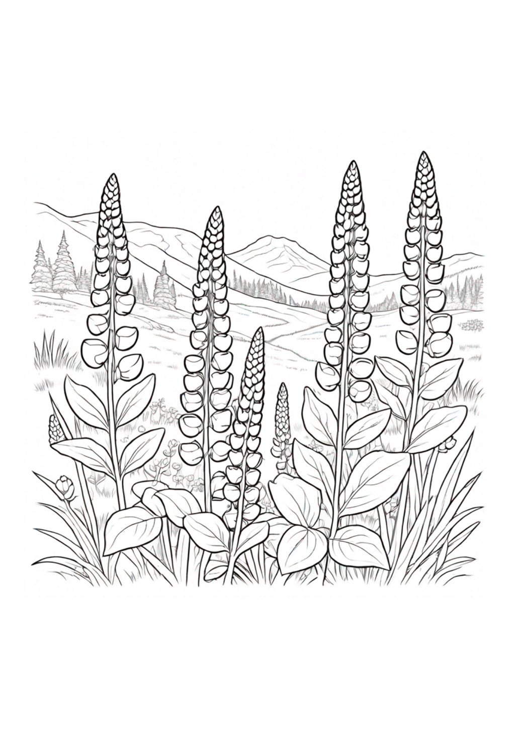 Wild Flowers - Adult Coloring - Paperback